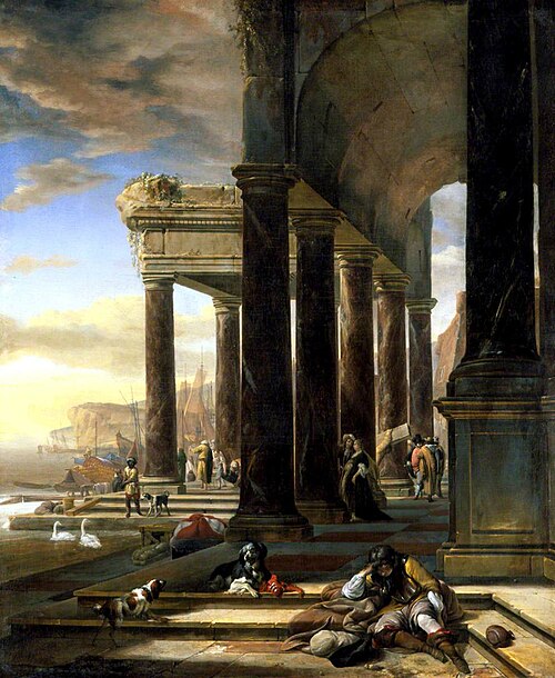 An Italian Port Scene, , Jan Baptist Weenix