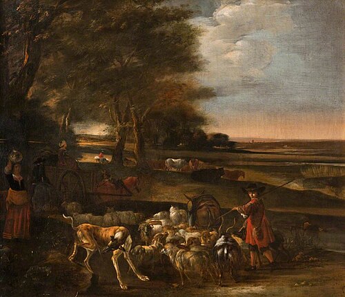Landscape with Peasants and Animals, , Jan Baptist Weenix