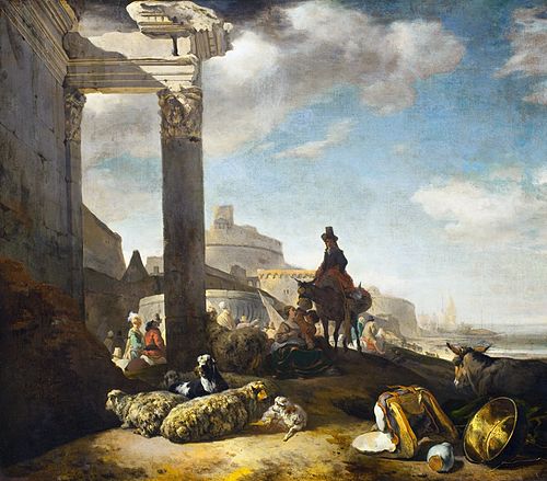 Devant les murs de Rome, 1650, Jan Baptist Weenix
