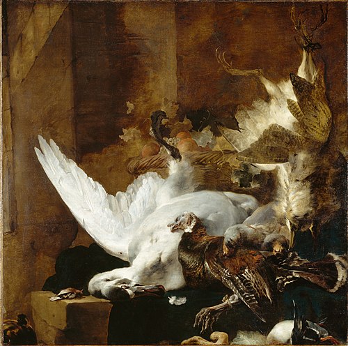 Still Life with a Dead Swan, 1651, Jan Baptist Weenix