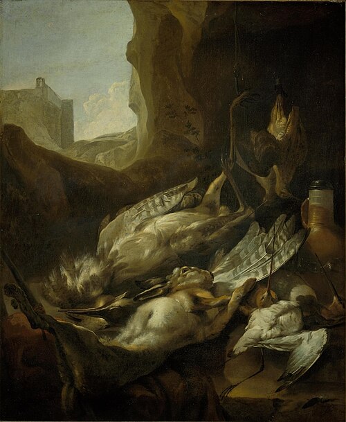 Still Life with Dead Game and Poultry, 1656, Jan Baptist Weenix