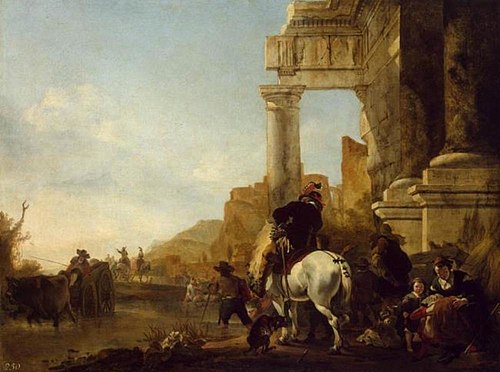 River Crossing, 1647, Jan Baptist Weenix
