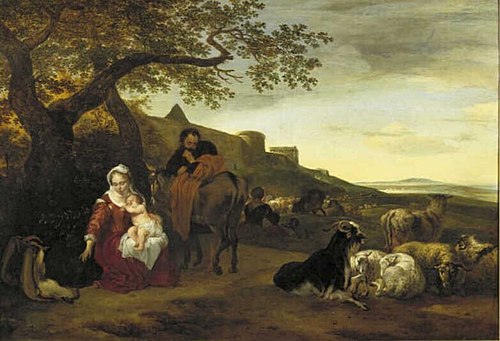 Rest on the Flight into Egypt, 1657, Jan Baptist Weenix