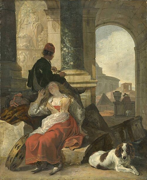 Sleeping girl, 1656, Jan Baptist Weenix