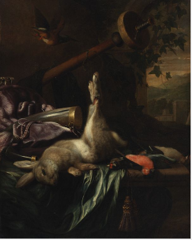 Game-piece, , Jan Baptist Weenix