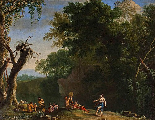 A Bacchanal in a Landscape, 1645, Herman Van Swanevelt