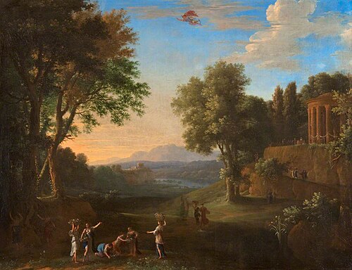 Landscape with Mercury and Herse, 1640, Herman Van Swanevelt