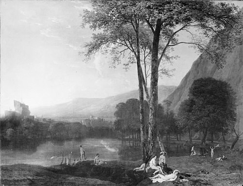 Quiet Summer Evening by a Mountain Lake, 1635, Herman Van Swanevelt