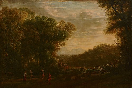 Wooded Landscape with Shepherds, 1635, Herman Van Swanevelt