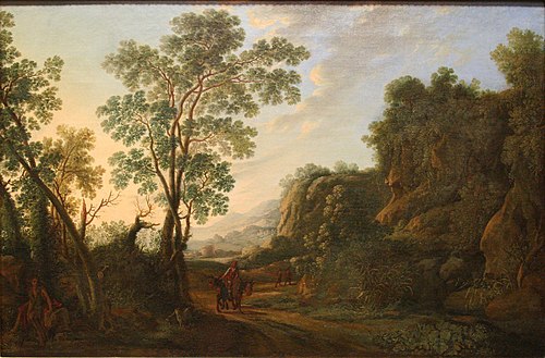 Paysage d'Italie, 1650, Herman Van Swanevelt