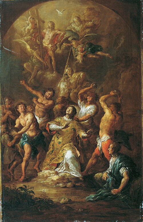 Steinigung des heiligen Stephanus, 1775, Franz Xaver Wagenschön