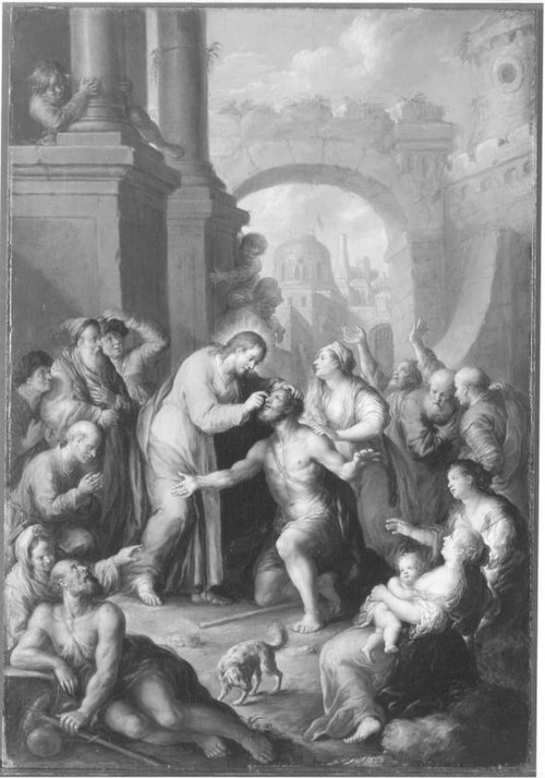 Christus heilt den Blinden, 1763, Franz Xaver Wagenschön