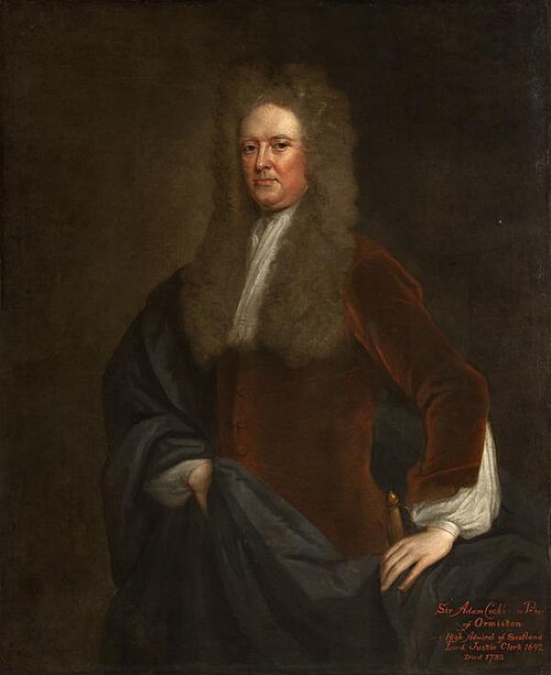 Adam Cockburn, Lord Ormiston, 1656 - 1735. Lord Justice-Clerk, , William Aikman