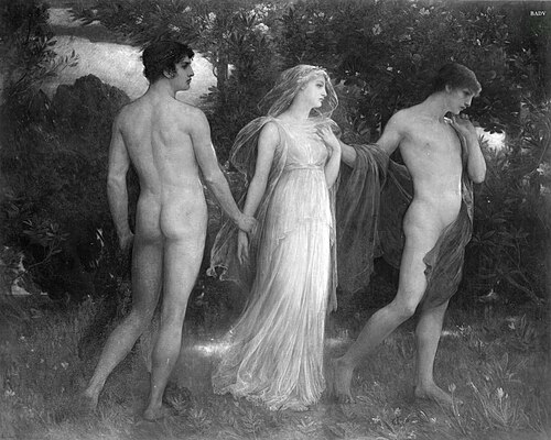 Orpheus und Eurydike, 1898, Ludwig von Löfftz