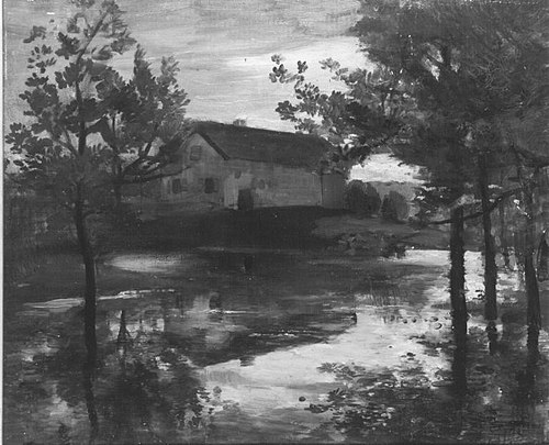 Überschwemmungsstudie, 1885, Ludwig von Löfftz