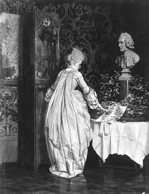 Der Gedenktag im Boudoir, 1885, Heinrich Lossow