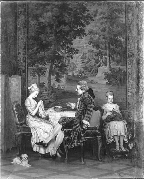 Galante Szene, 1889, Heinrich Lossow