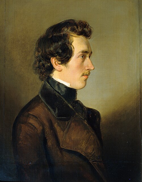 The painter Leopold Brunner the Younger, 1845, Georg Decker