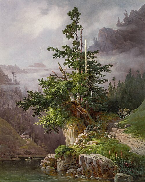 Mountain landscape, , Anton Altmann