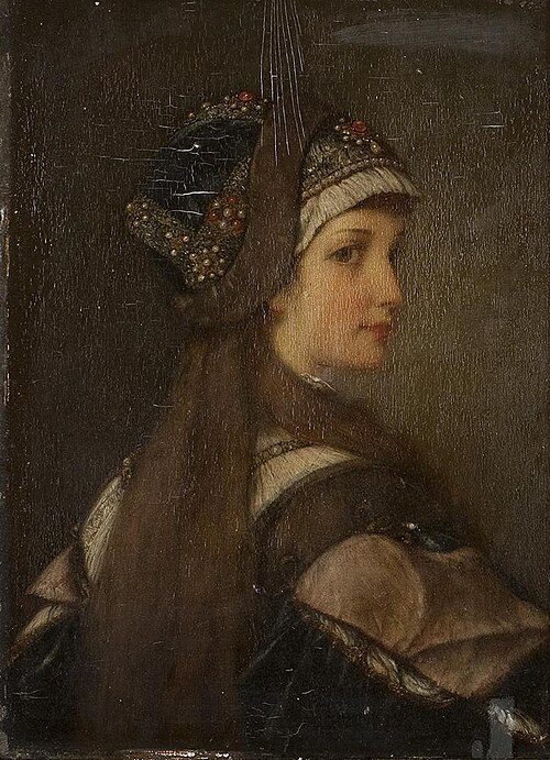 Bildnis einer jungen Frau in Tracht, , Anton Altmann