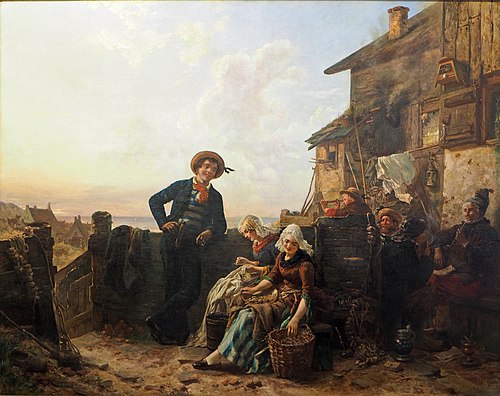 Junger Seemann als Freier, 1862, Carl Wilhelm Hübner