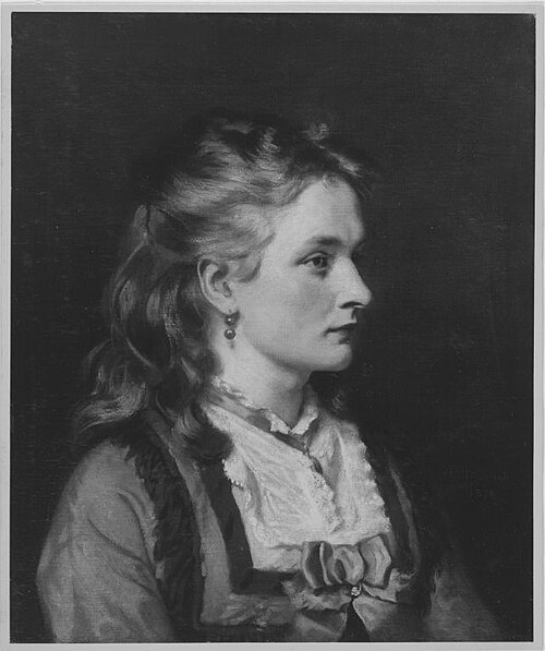 Portrait of a girl, 1872, Ludwig Thiersch