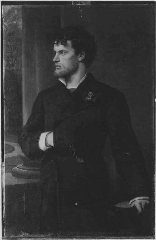 Der Maler Gustav Hellquist, 1880, Ludwig Thiersch