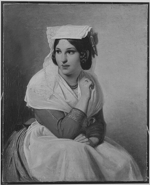 Sitzende Italienerin, , Ludwig Thiersch