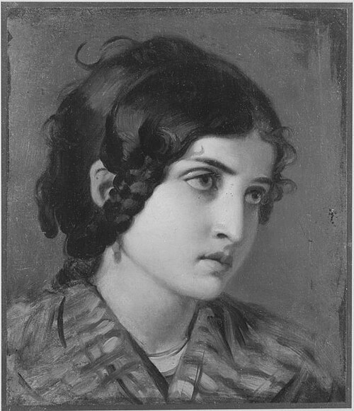 Kopf einer Italienerin, , Ludwig Thiersch