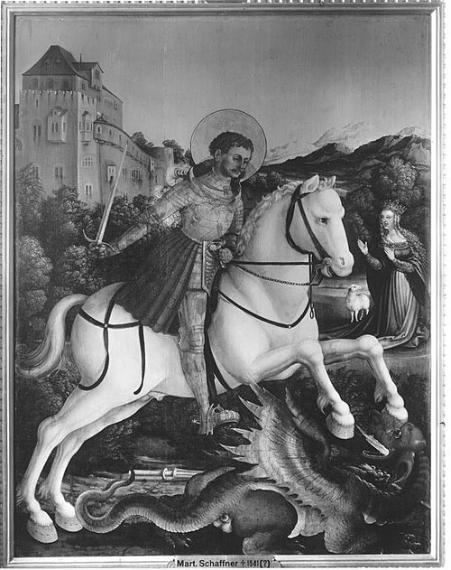 São Jorge combate o Dragão, 1532, Martin Schaffner