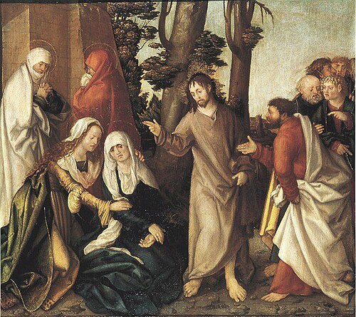 Erster Wettenhauser Altar: Abschied Christi Rückseite: Geißelung Christi, 1515, Martin Schaffner