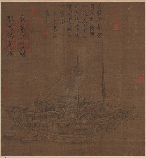 Traveling on a River After Snow, 950, Guo Zhongshu