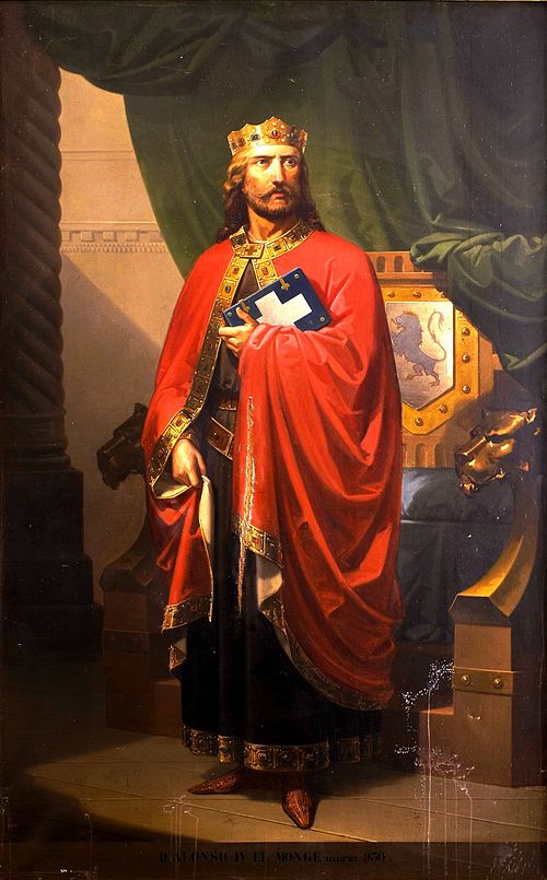Alfonso IV el Monje, rey de León, 1851, Eduardo Cano
