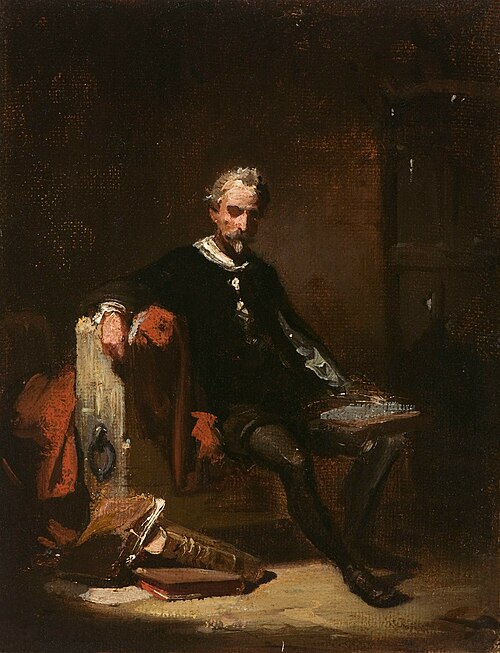 Boceto para La prisión de Cervantes, 1850, Eduardo Cano