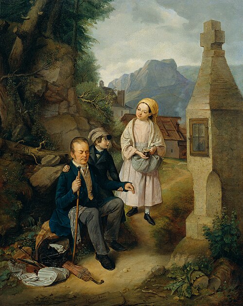 Der blinde Geiger, 1844, Hans Gasser