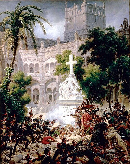 Assaut du monastère de San Engracia, 1827, Louis-François Lejeune