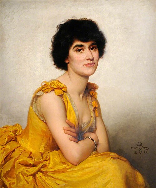 Portrait of a Lady, 1886, Rudolf Lehmann