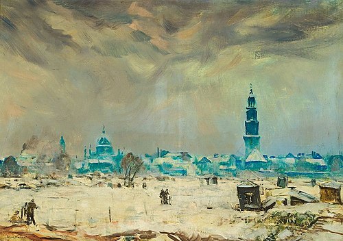 Blick auf das winterliche Potsdam, 1932, Ulrich Hübner
