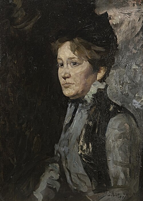 Mutter. Küstenlandschaft (verso), 1900, Ulrich Hübner