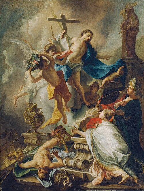 Sieg des Christentums über das Heidentum, 1739, Johann Evangelist Holzer