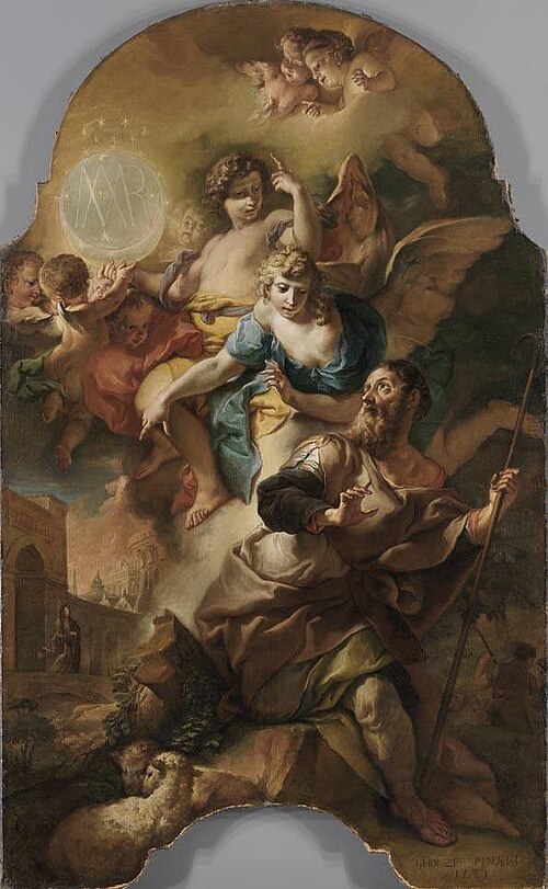 Verkündigung an den hl. Joachim, 1736, Johann Evangelist Holzer