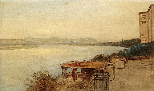 Blick auf das Siebengebirge, , Albert Flamm