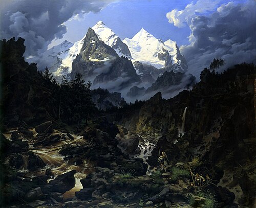 Das Wetterhorn, 1830, Karl Eduard Biermann