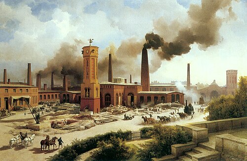 Ironworks Borsig, Berlin, 1847, Karl Eduard Biermann