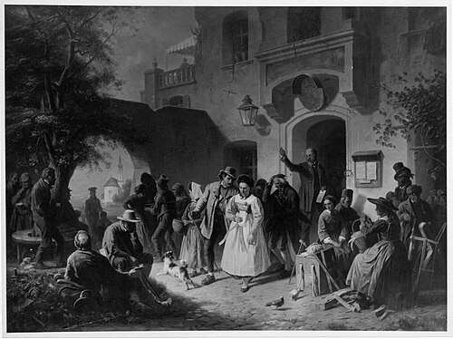 Gerichtstag in Starnberg, 1862, Karl von Enhuber