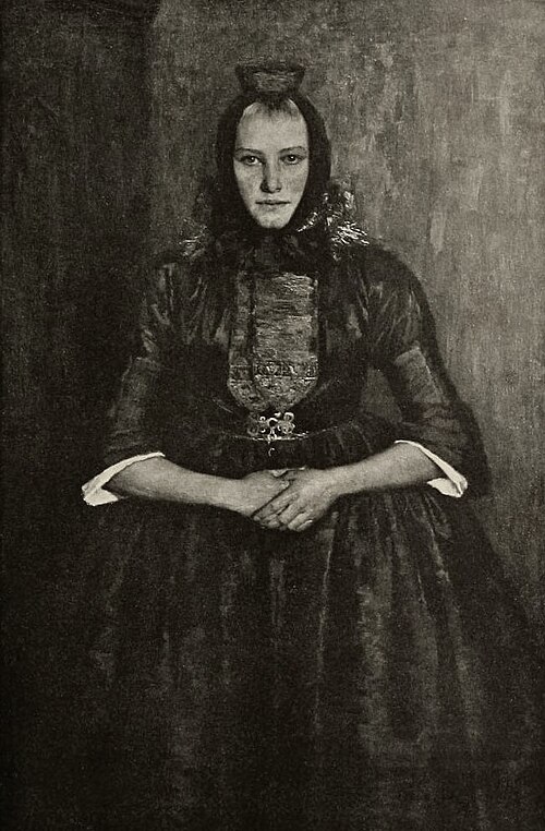 Hessian peasant girl, 1898, Carl Bantzer