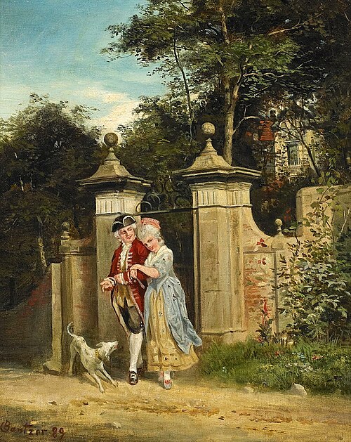 The walk, 1889, Carl Bantzer
