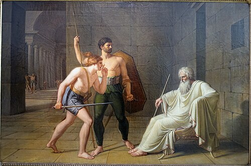 The Death of the Consul Papirius, 1795, Philipp Friedrich von Hetsch