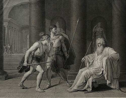 The Death of the Consul Papirius, 1777, Philipp Friedrich von Hetsch