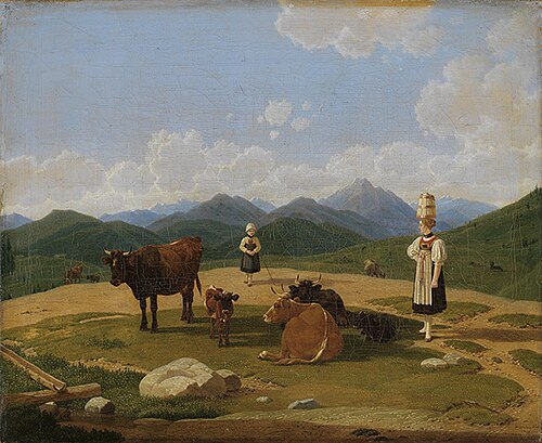 Auf der Alm, 1829, Wilhelm von Kobell